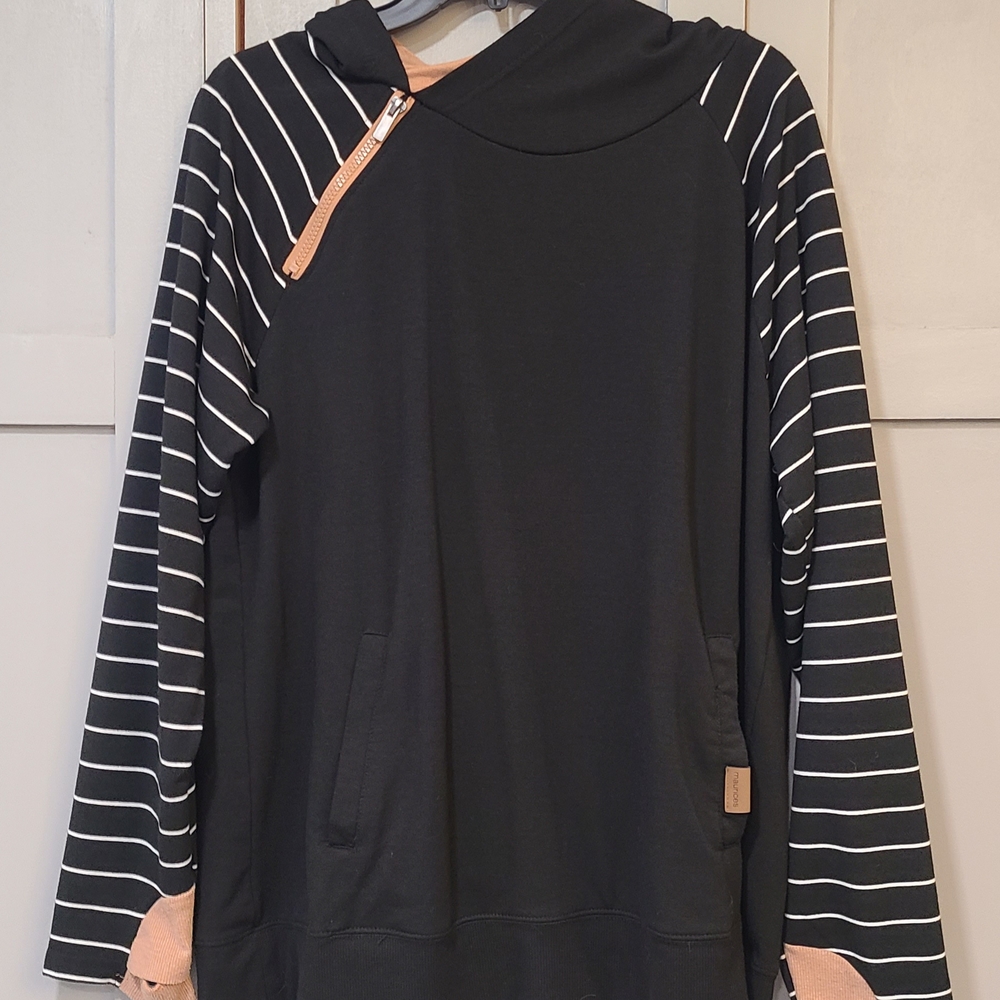Maurices Black and Tan Top